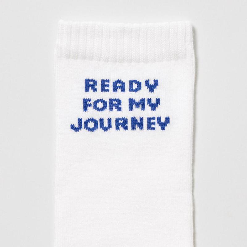 Uniqlo (Logo, 3 Pairs) Kids' Socks Blue  US |  OXJQ-10486