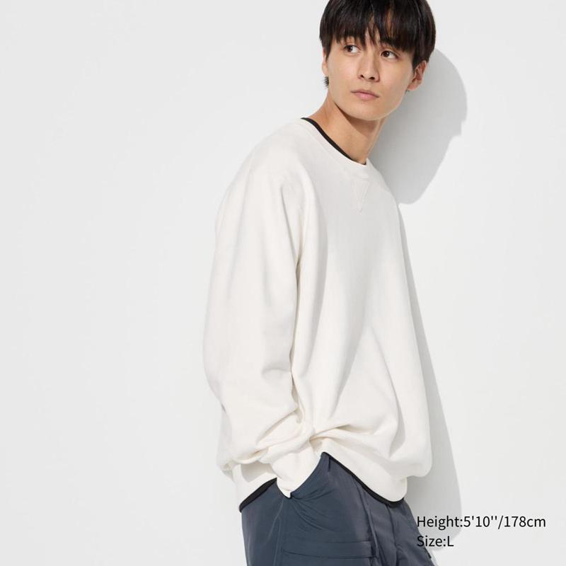 Uniqlo Men Sweatshirt Off White  US |  EDAP-74863