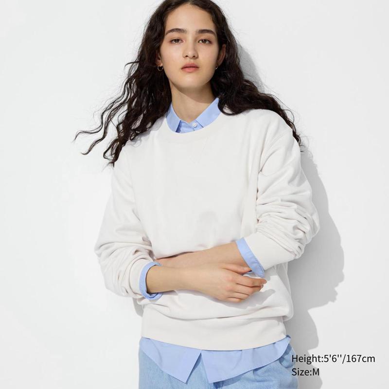 Uniqlo Men Sweatshirt Off White  US |  WUAT-06792