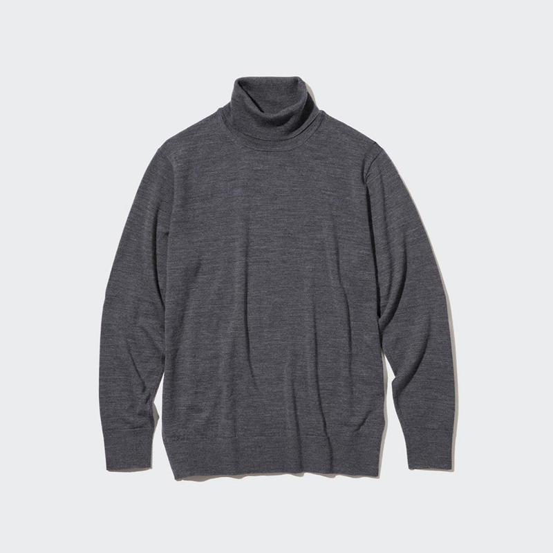 Uniqlo Merino Men Jumper Black  US |  OAXZ-30687