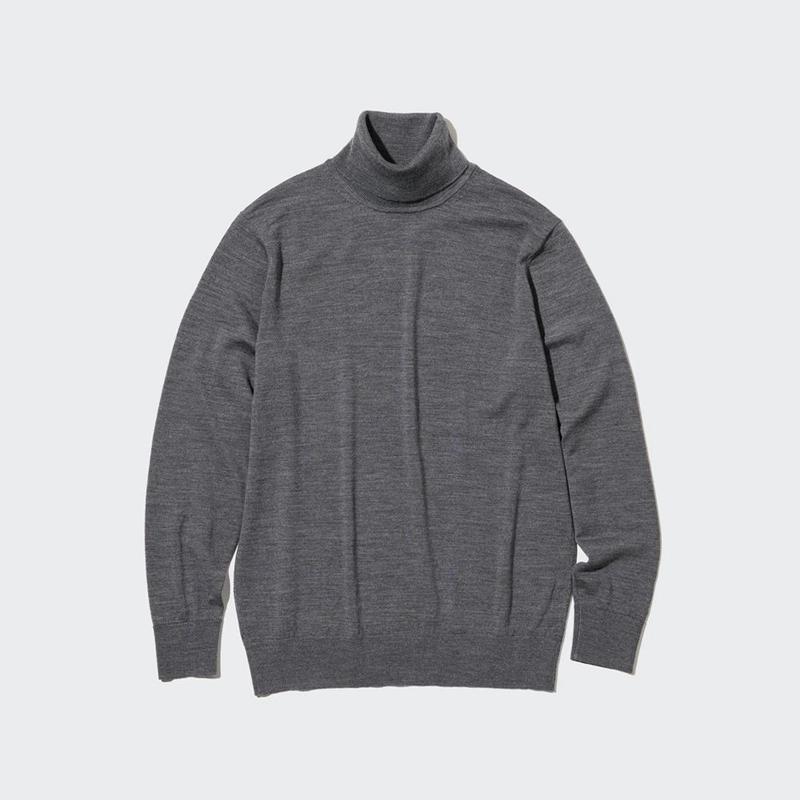 Uniqlo Merino Men Jumper Grey  US |  UGDN-93518