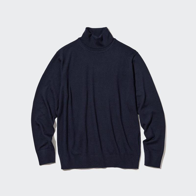 Uniqlo Merino Men Jumper Navy  US |  HFGA-97014