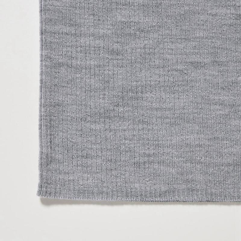 Uniqlo Merino Ribbed Women Jumper Grey  US |  MAQE-07462