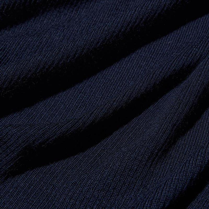 Uniqlo Merino Ribbed Women Jumper Navy  US |  AJDU-16387