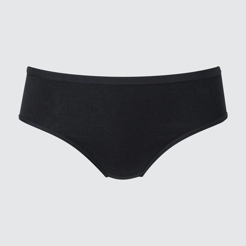 Uniqlo Mid Rise Women Briefs Black  US |  DPYE-86901