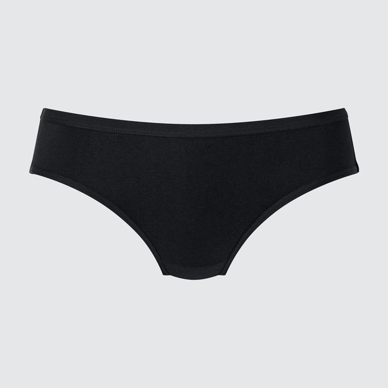 Uniqlo Mid Rise Women Briefs Black  US |  HCXR-69437