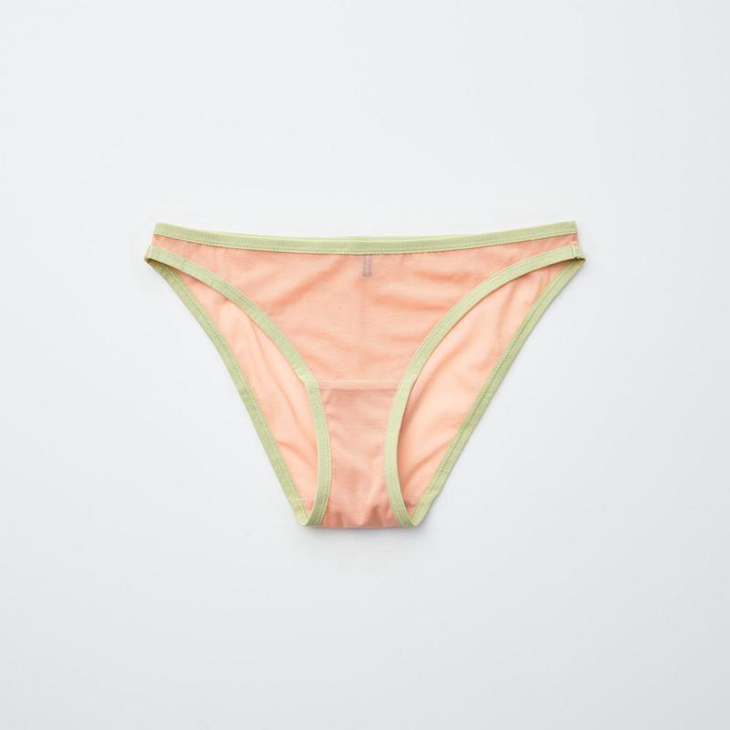 Uniqlo Midi Knickers (Mesh, Print) Women Underwear Orange  US |  YTUO-26950