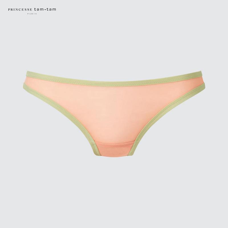 Uniqlo Midi Knickers (Mesh, Print) Women Underwear Orange  US |  YTUO-26950