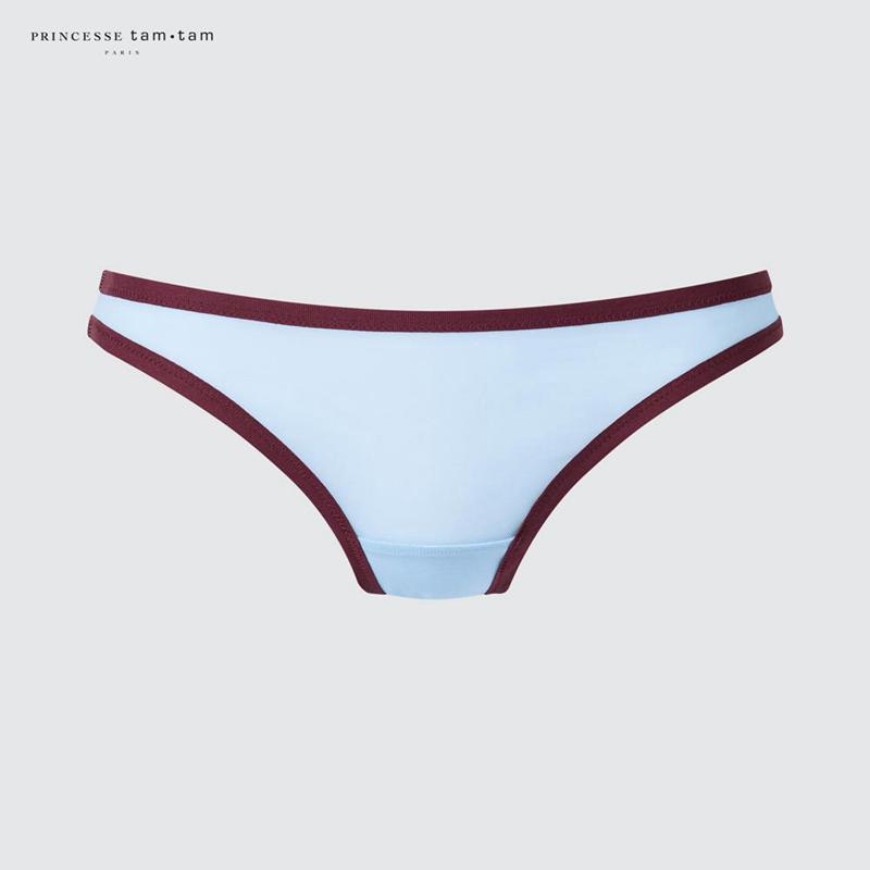 Uniqlo Midi Knickers (Mesh, Print) Women Underwear Blue  US |  FHIO-68751