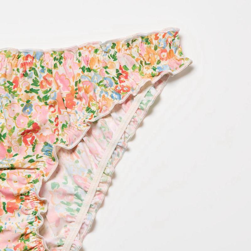 Uniqlo Midi Knickers (Print) Women Underwear Pink  US |  BCHK-53214