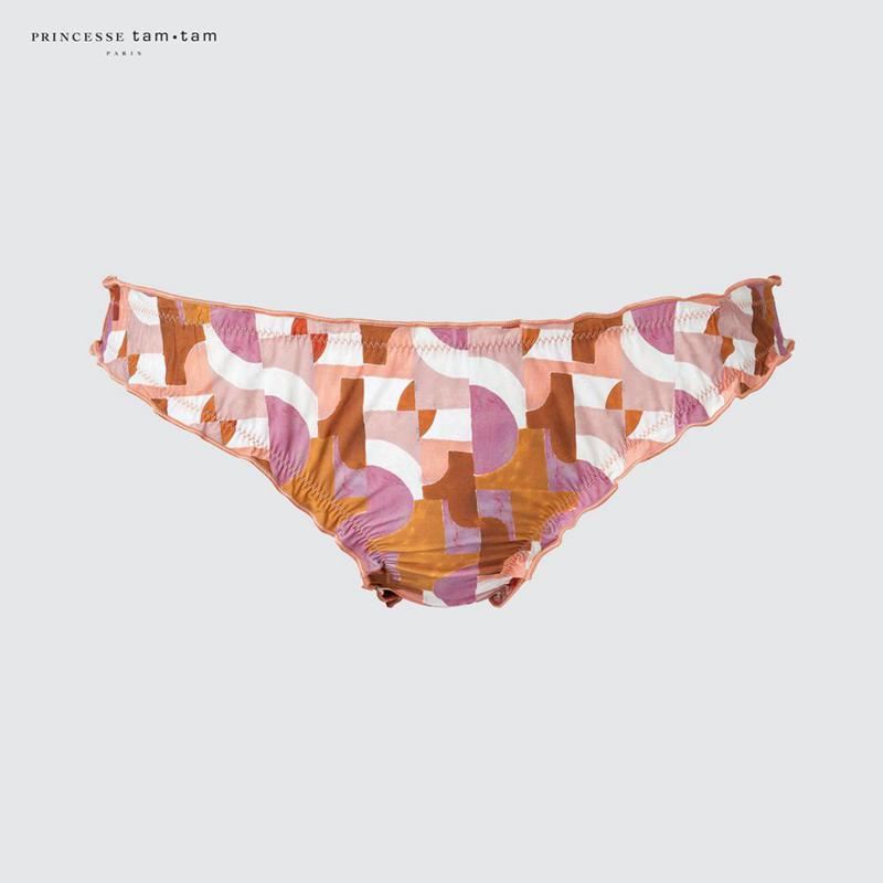 Uniqlo Midi Knickers (Print) Women Underwear Pink  US |  BCHK-53214