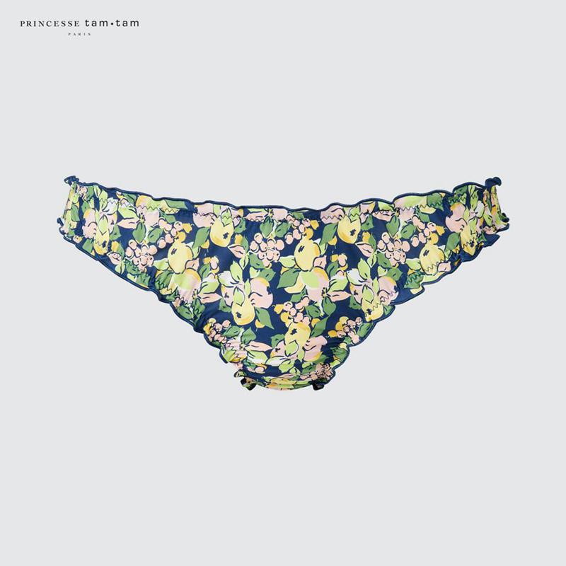 Uniqlo Midi Knickers (Print) Women Underwear Navy  US |  KGEM-29471