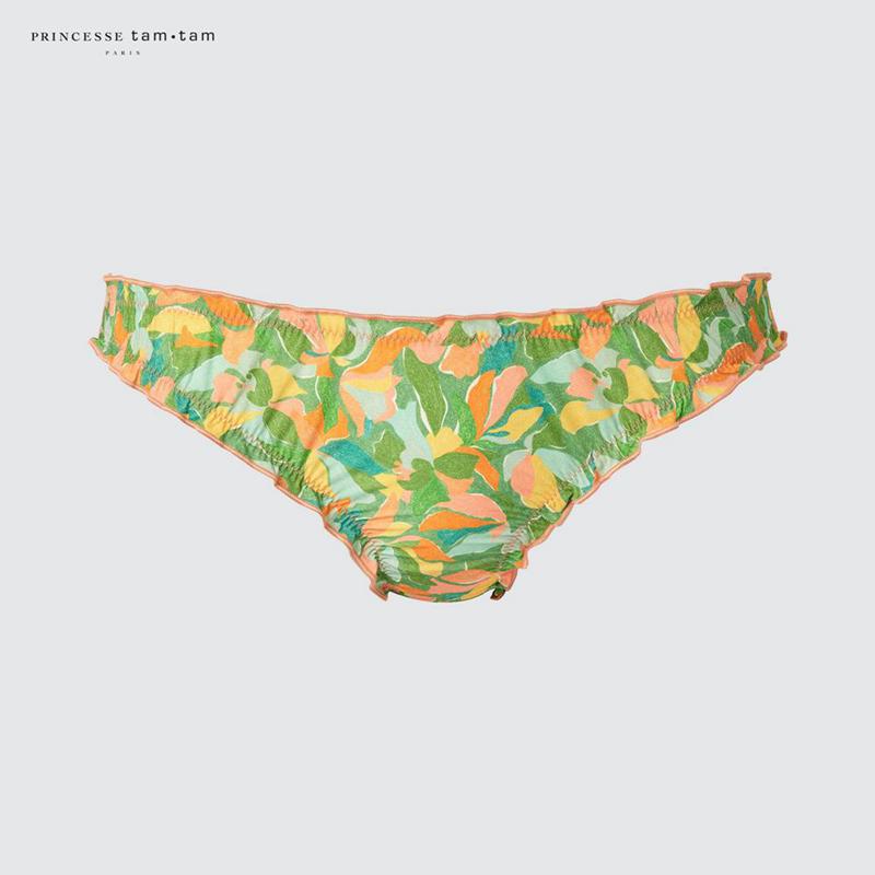 Uniqlo Midi Knickers (Print) Women Underwear Green  US |  VSJL-23674