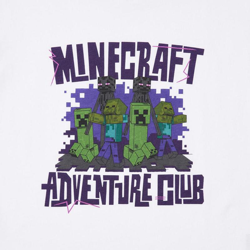 Uniqlo Minecraft UT Graphic Kids' T-Shirt White  US |  WMYK-16579