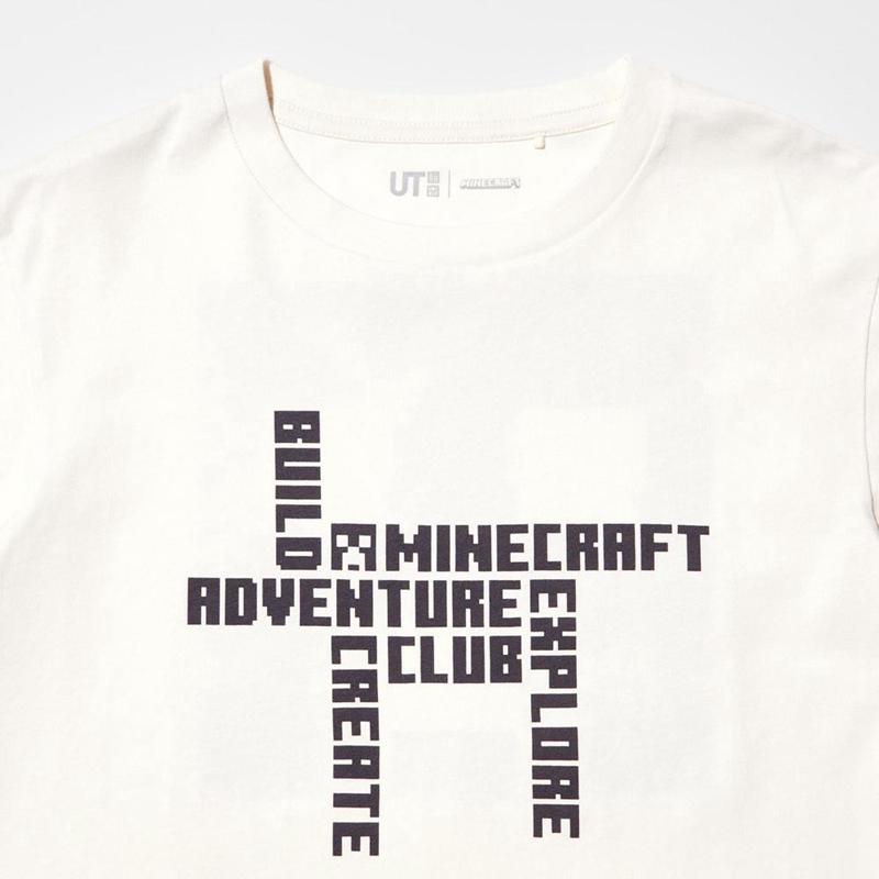 Uniqlo Minecraft UT Graphic Kids' T-Shirt Off White  US |  SNIR-72941