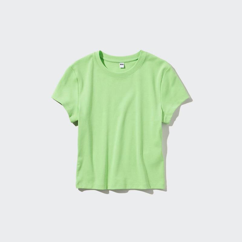 Uniqlo Mini Women T-Shirts Green  US |  ZHCK-28065