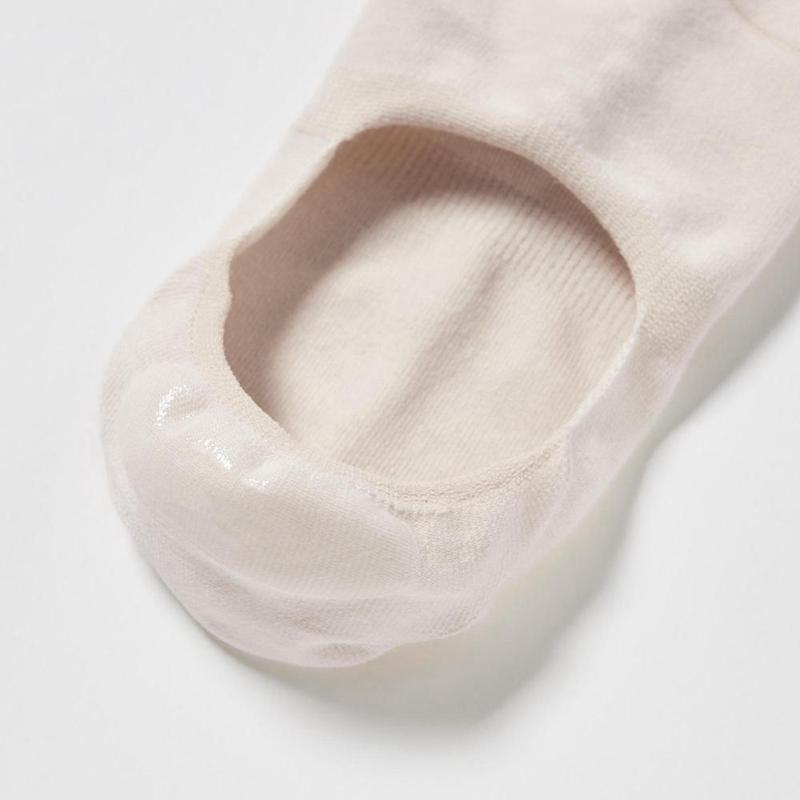 Uniqlo No-Show (3 Pairs) Women Socks Tights White  US |  VOCF-83057