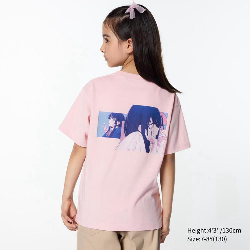 Uniqlo Oshi No Ko UT Graphic Kids' T-Shirt Pink  US |  STID-25074