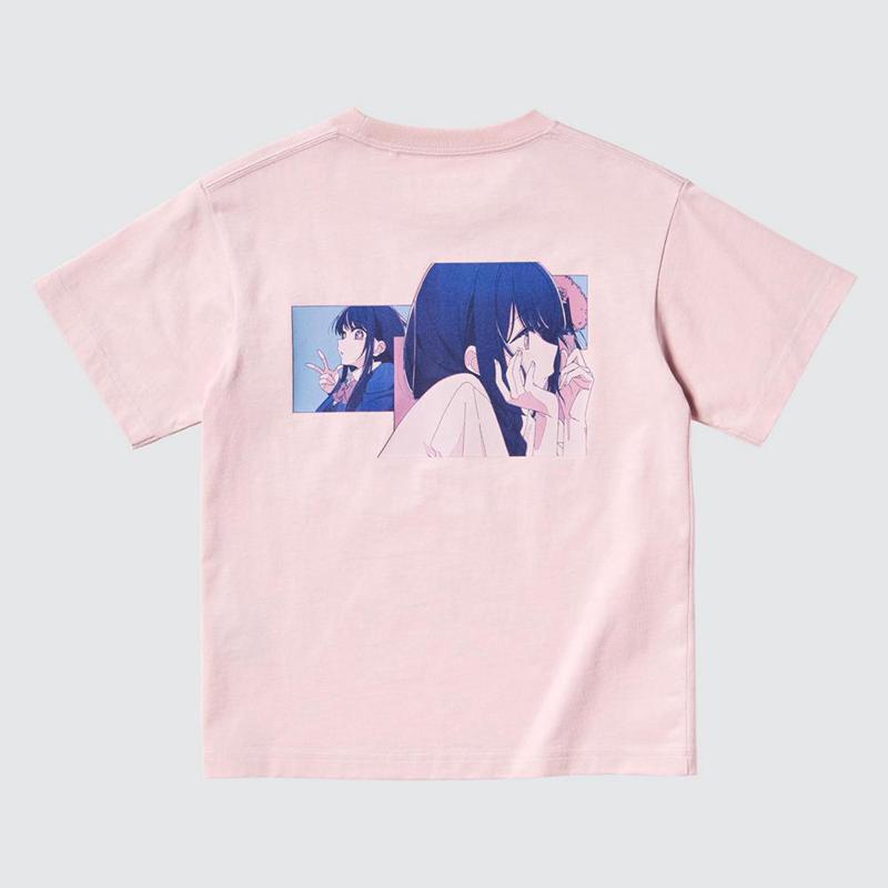 Uniqlo Oshi No Ko UT Graphic Kids' T-Shirt Pink  US |  STID-25074