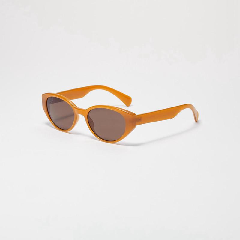 Uniqlo Oval Cat Men Sunglasses Brown  US |  IJDL-45718