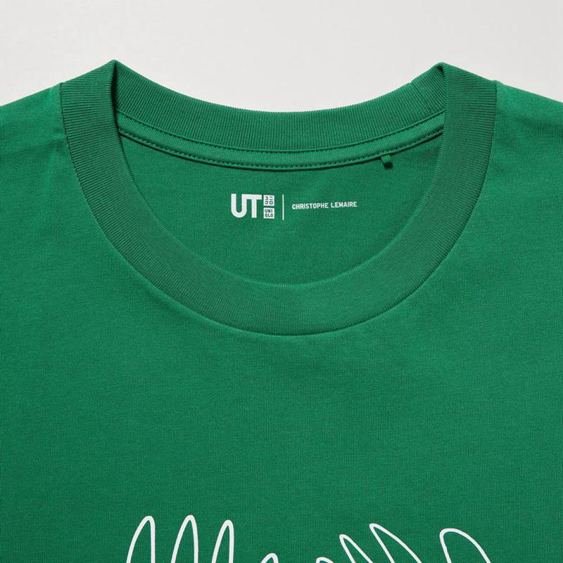 Uniqlo PEACE FOR ALL Graphic (Christophe Lemaire) Men T-Shirt Green  US |  ZGKM-25763