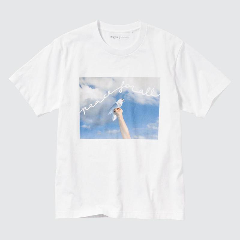 Uniqlo PEACE FOR ALL Graphic (Cristina de Middel) Women T-Shirts White  US |  TIGJ-97052