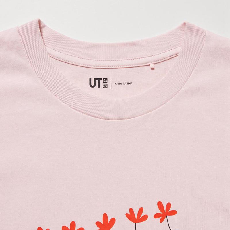 Uniqlo PEACE FOR ALL Graphic (Hana Tajima) Men T-Shirt Pink  US |  KBJO-45867