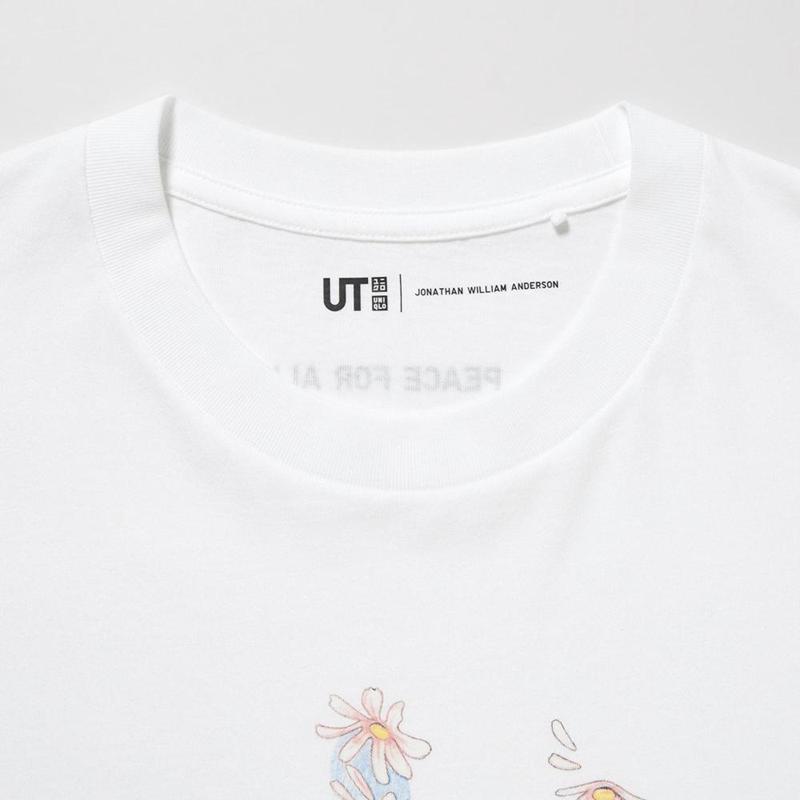 Uniqlo PEACE FOR ALL Graphic (Jonathan Anderson) Men T-Shirt White  US |  WCNH-02548