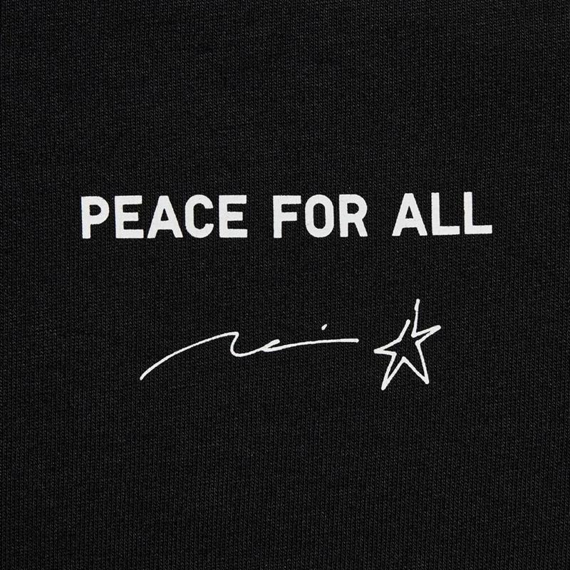 Uniqlo PEACE FOR ALL Graphic (Rei Inamoto) Men T-Shirt Black  US |  UGVE-17526