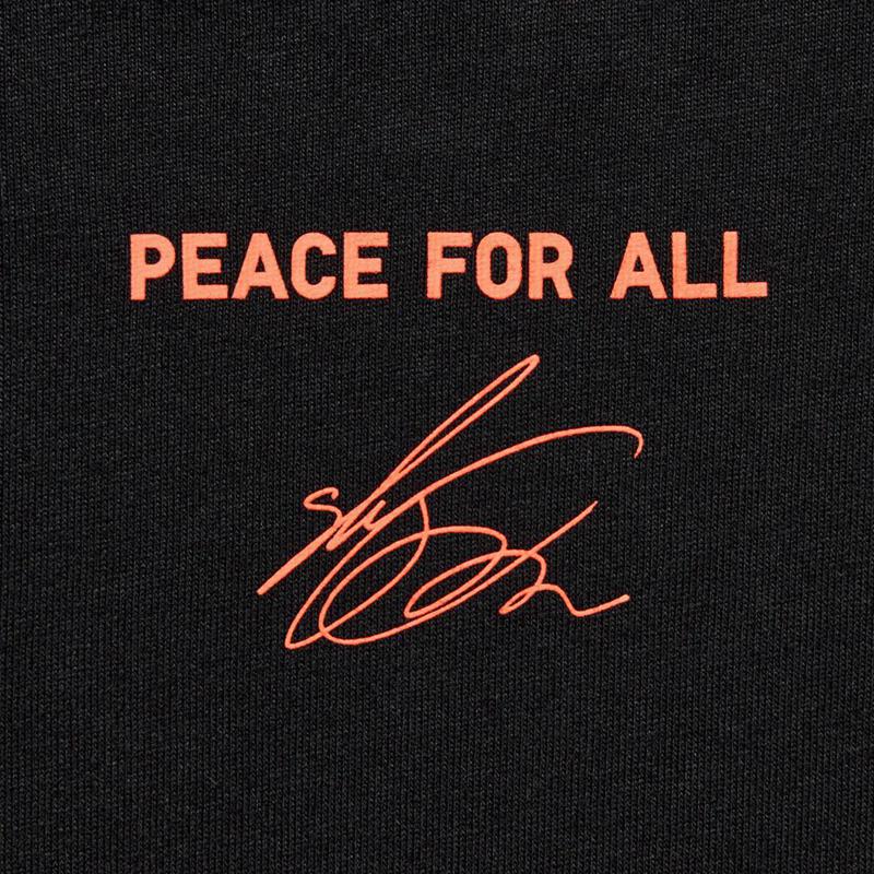 Uniqlo PEACE FOR ALL Graphic (Shingo Kunieda) Men T-Shirt Black  US |  GAUQ-47208