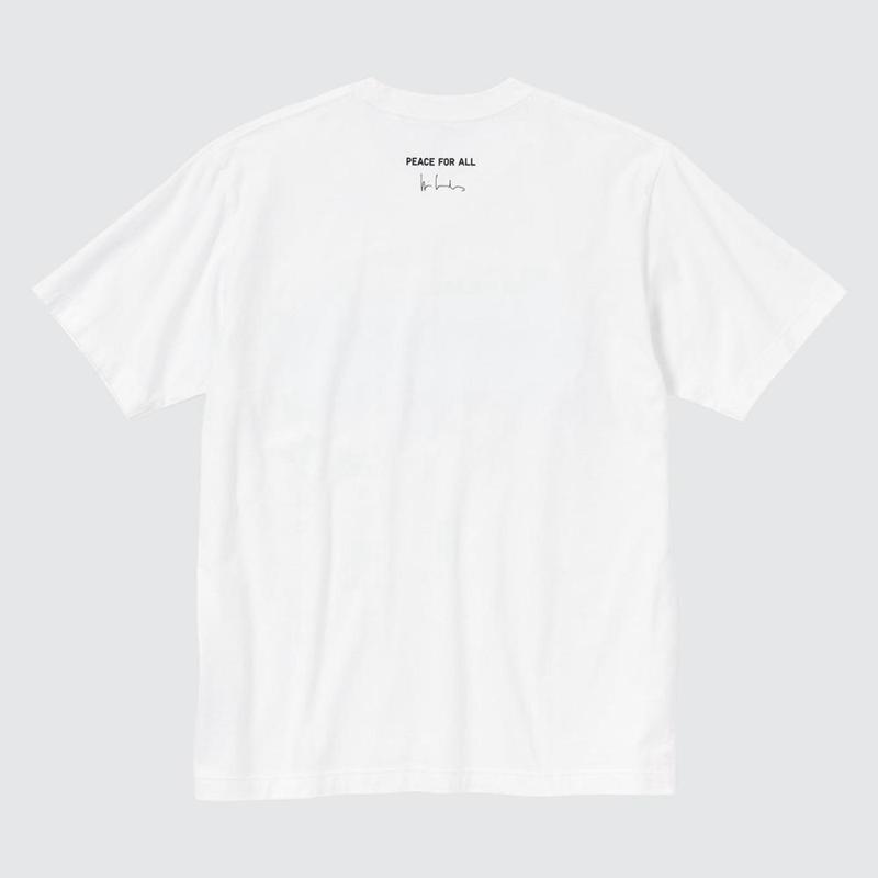 Uniqlo PEACE FOR ALL Graphic (Wim Wenders) Men T-Shirt White  US |  HGFT-71496