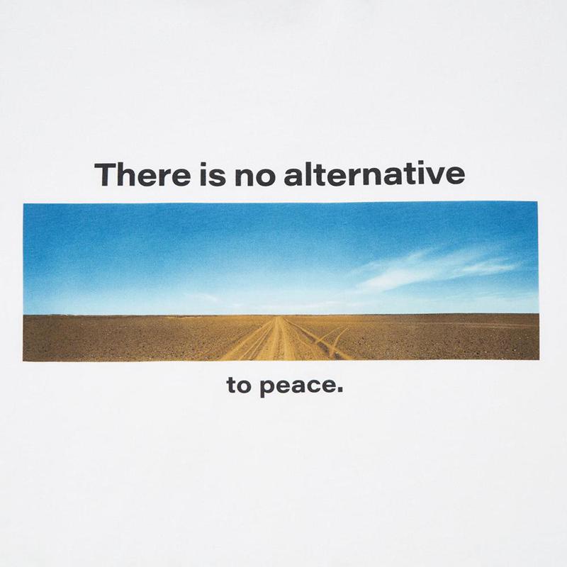 Uniqlo PEACE FOR ALL Graphic (Wim Wenders) Men T-Shirt White  US |  HGFT-71496