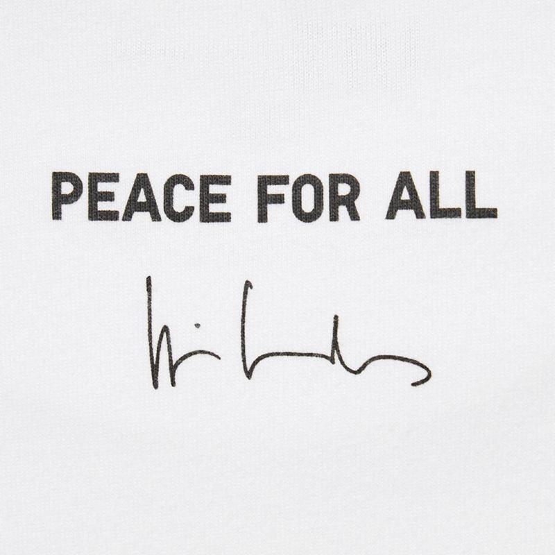 Uniqlo PEACE FOR ALL Graphic (Wim Wenders) Men T-Shirt White  US |  HGFT-71496