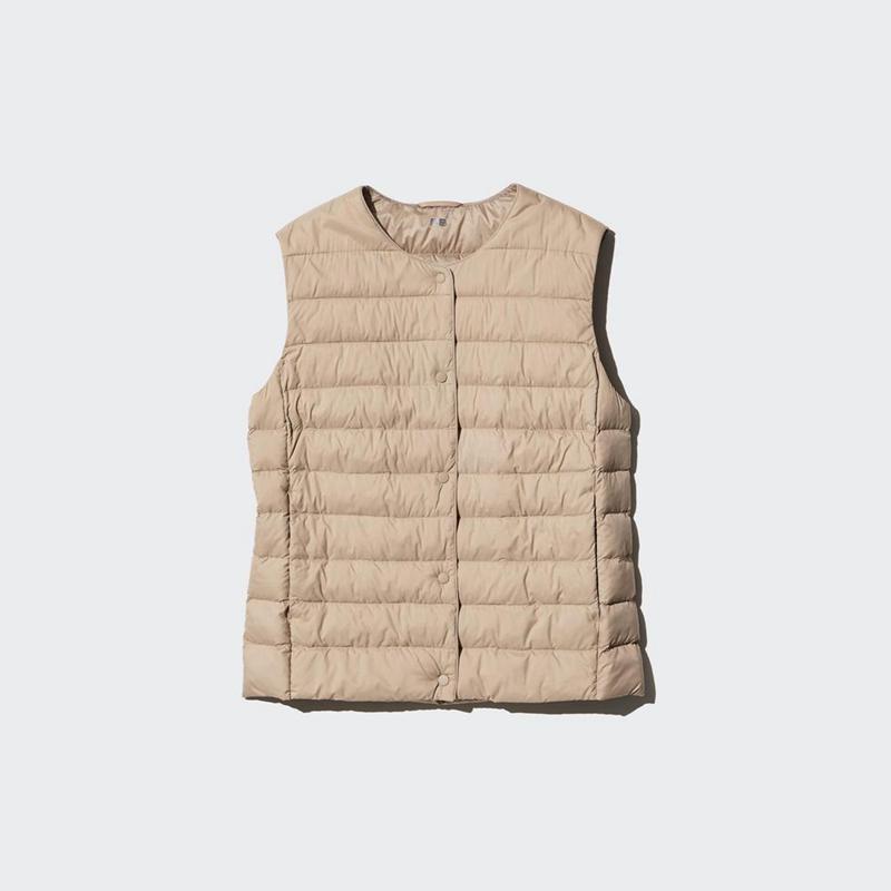 Uniqlo PUFFERTECH Compact Women Vest Beige  US |  LQZR-59471