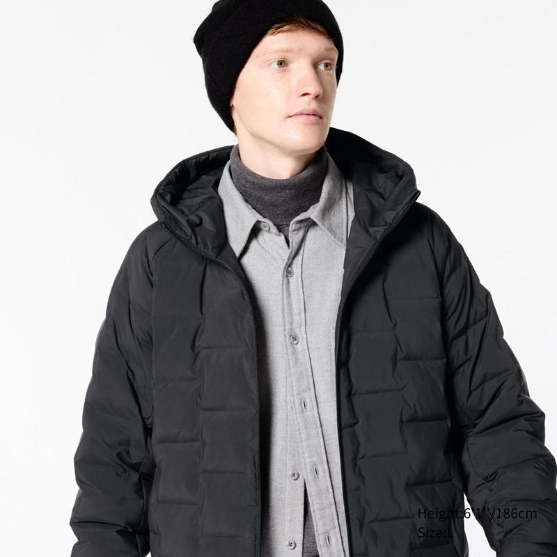 Uniqlo PUFFERTECH Men Parka Black  US |  RBVG-39158