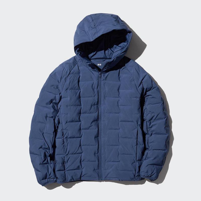 Uniqlo PUFFERTECH Men Parka Blue  US |  HUOV-27453