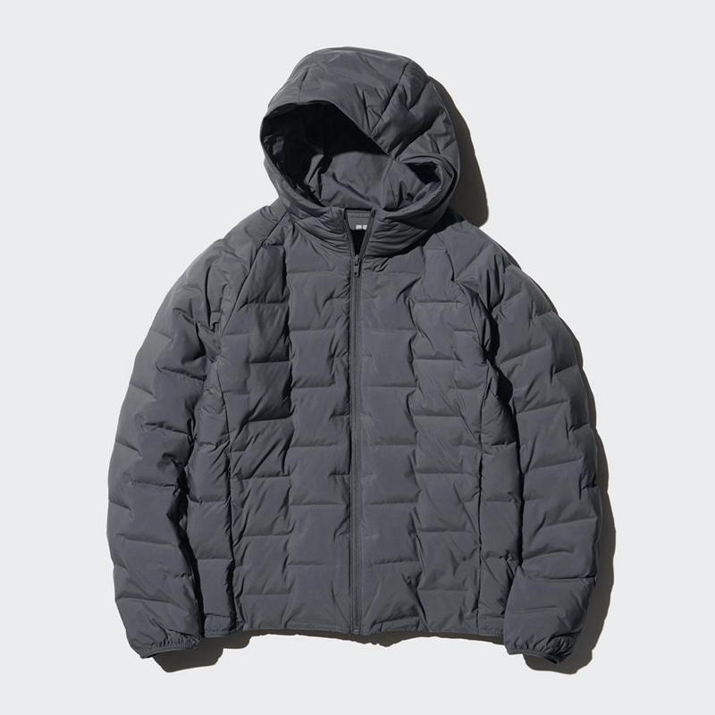 Uniqlo PUFFERTECH Men Parka Dark Grey  US |  QOKZ-85073