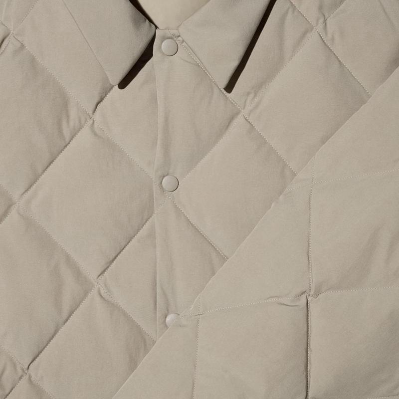 Uniqlo PUFFERTECH Quilted Men Jackets Beige  US |  UNBX-96720