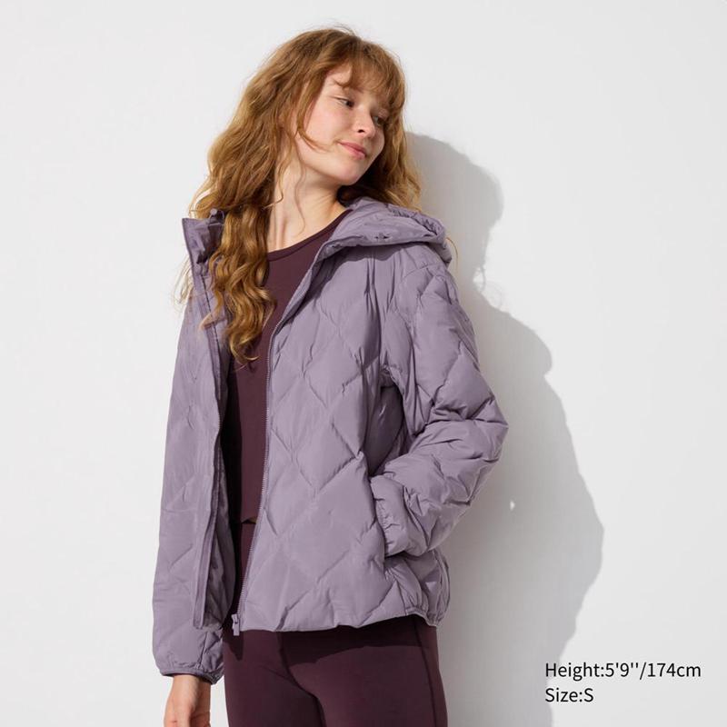 Uniqlo PUFFERTECH Women Parka Purple  US |  NGAL-38742