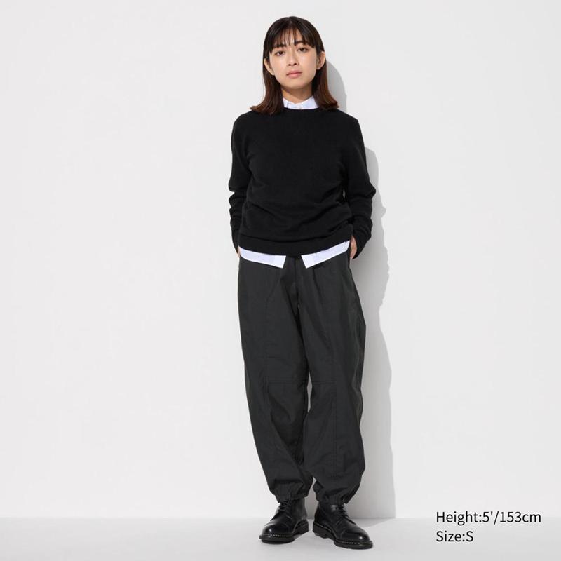 Uniqlo Parachute (Short) Women Trousers Black  US |  PZBO-34291