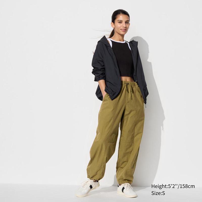 Uniqlo Parachute (Short) Women Trousers Mustard  US |  DMZL-65079