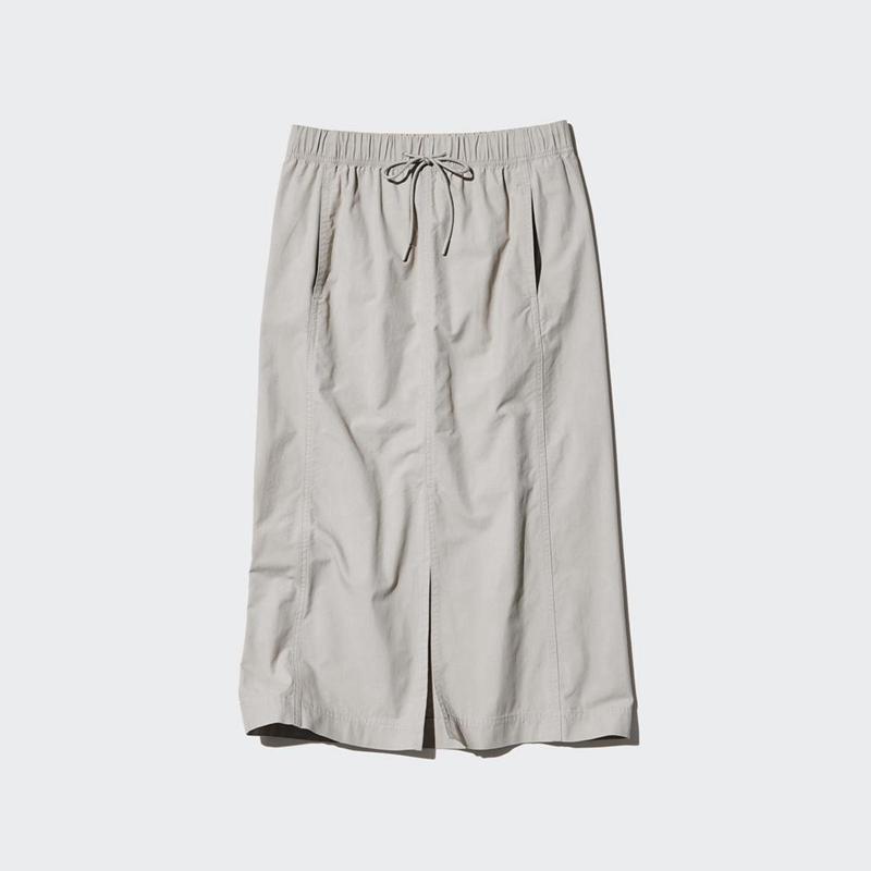 Uniqlo Parachute Women Skirts Light Grey  US |  JQEN-67310