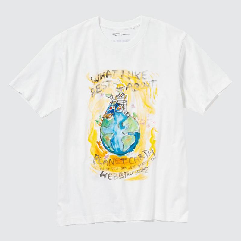 Uniqlo Peace for All Graphic (Francesco Risso) Women T-Shirts White  US |  QFIG-01436