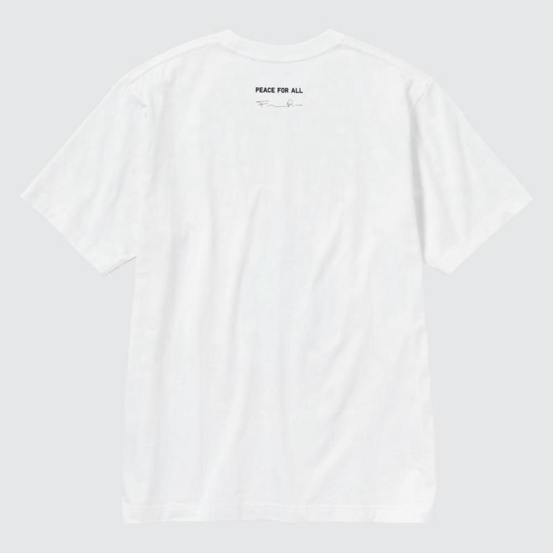 Uniqlo Peace for All Graphic (Francesco Risso) Women T-Shirts White  US |  QFIG-01436