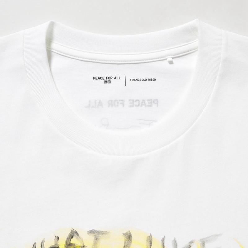 Uniqlo Peace for All Graphic (Francesco Risso) Women T-Shirts White  US |  QFIG-01436