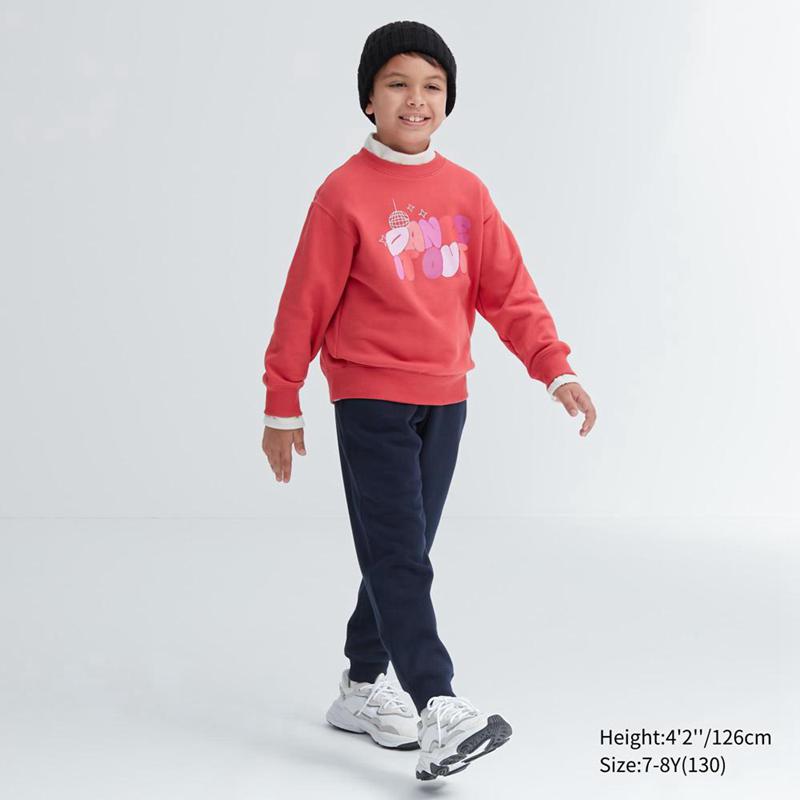 Uniqlo Pile Lined Kids\' Joggers Navy  US |  AFIM-70214