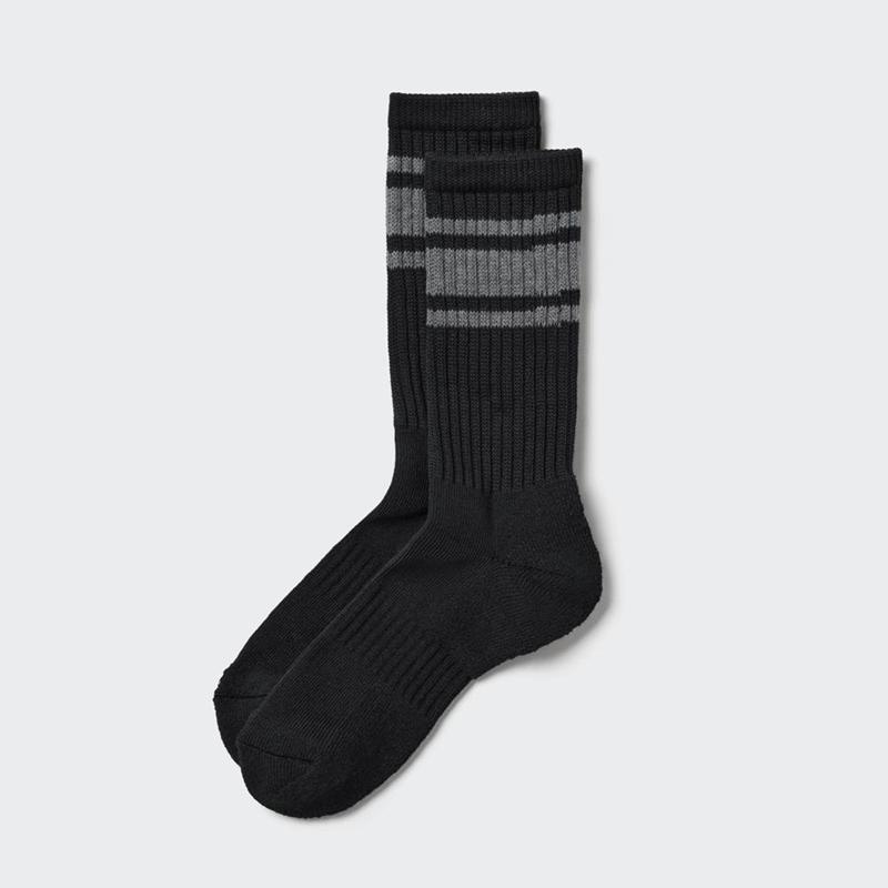 Uniqlo (Pile Lined) Men Socks Black  US |  EING-39418