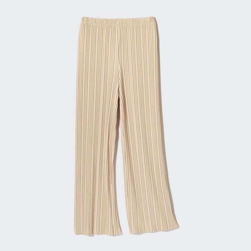 Uniqlo Pleated Straight Women Trousers Blue  US |  QCDZ-64729