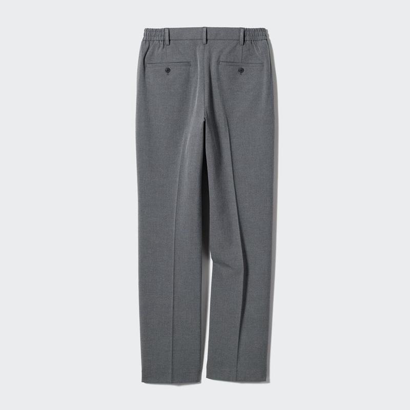 Uniqlo Pleated Wide (Long) Men Trousers Black  US |  MZBV-50489