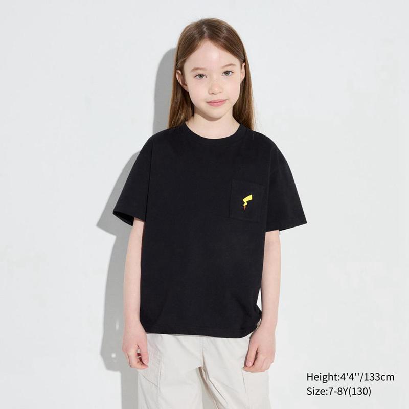 Uniqlo Pokémon: A New Adventure UT Graphic Kids' T-Shirt Black  US |  BCVP-74902